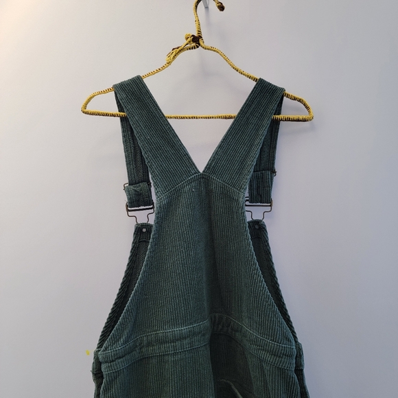 Princess Polly Kacey Ribbed Corduroy Shortall Size 4 Coveralls Hunter Green - Picture 11 of 13